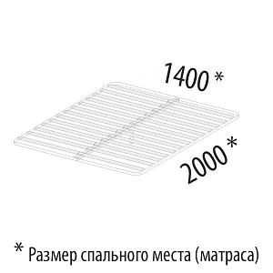 Основание кровати на металлическом каркасе ОК20 (ширина 140 см)
