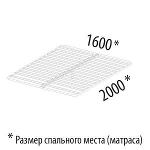Основание кровати на металлическом каркасе ОК10 (ширина 160 см)