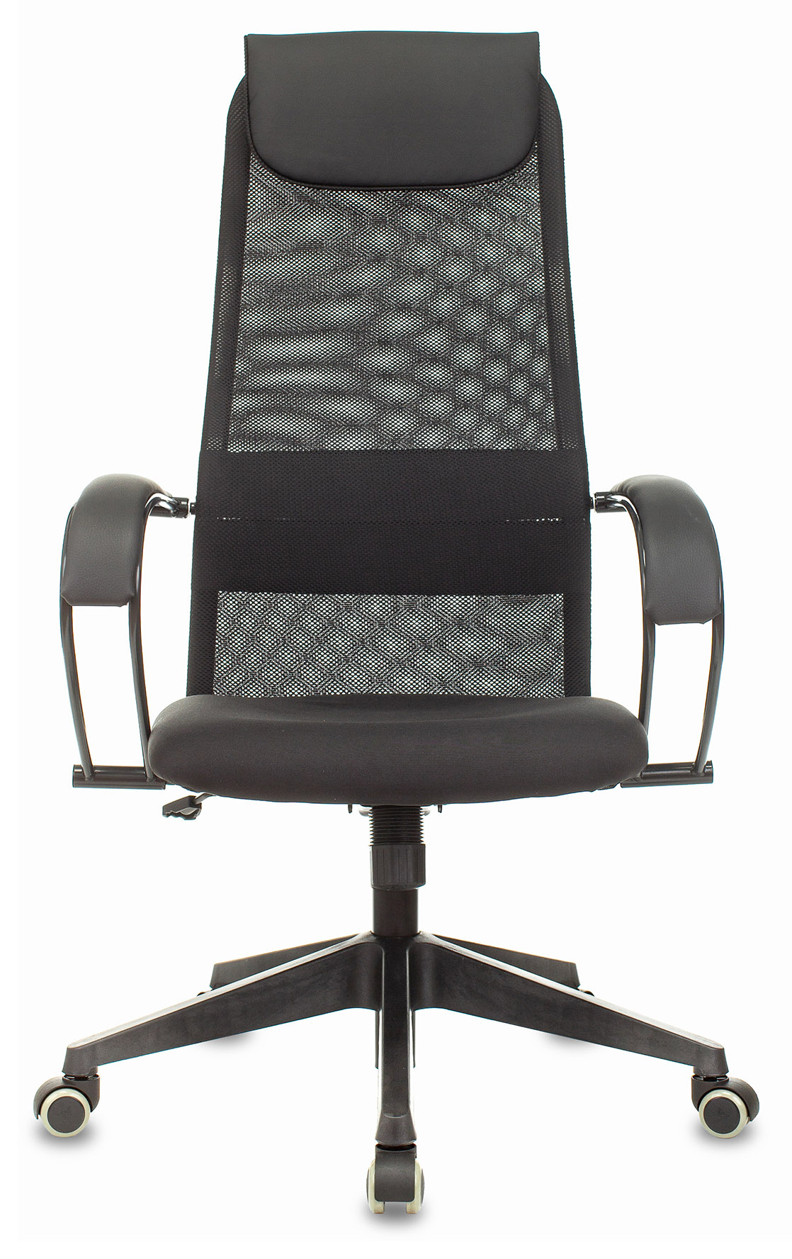 Кресло руководителя Бюрократ CH-607 черный сетка/ткань крестовина пластик
