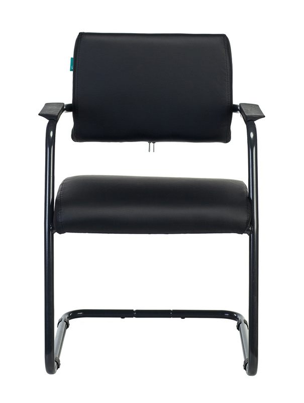 Кресло на полозьях черных CH-271N-V Экокожа Черный