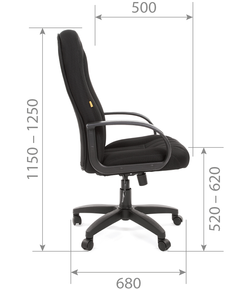 Кресло руководителя Chairman 685 TW-Ткань, серый