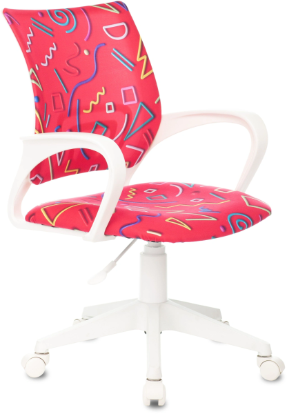 Кресло детское Бюрократ BUROKIDS 1 W малиновый Sticks