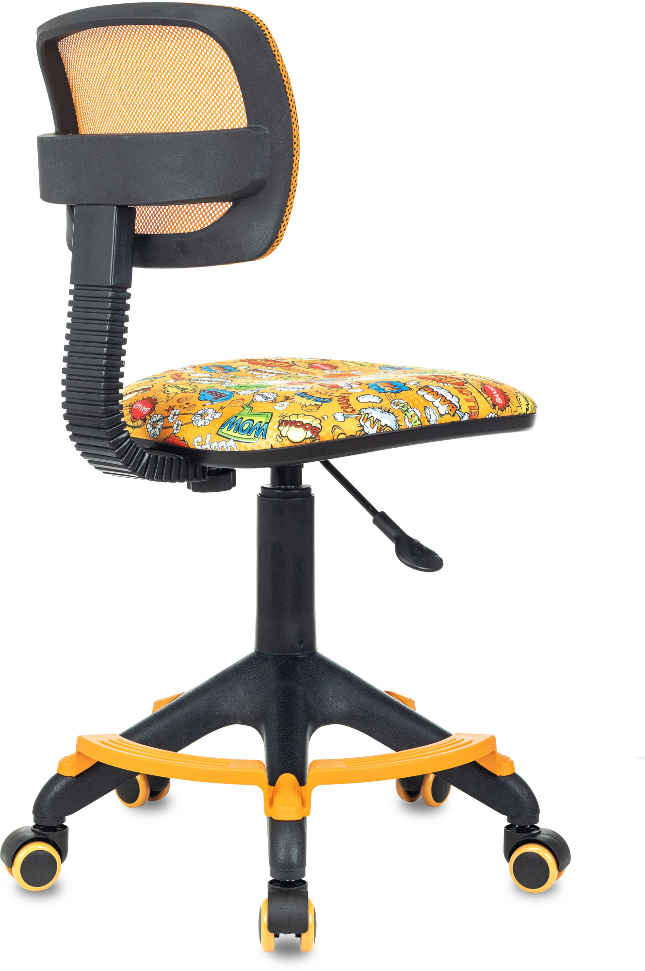 Кресло детское Бюрократ CH-299 F с подставкой под ноги, оранжевый бэнг