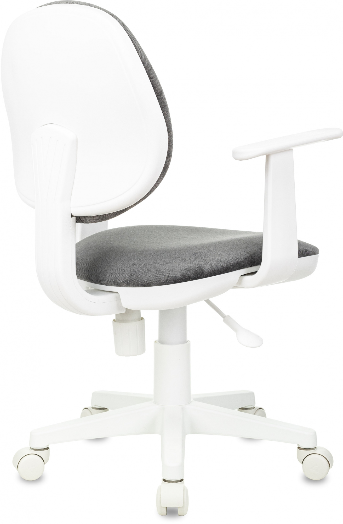 Кресло детское CH-W356 белый пластик, серый Light-19