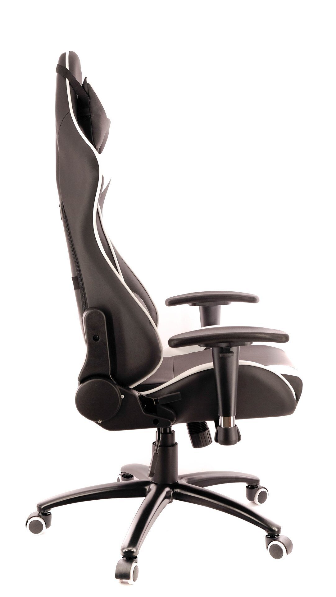 Кресло EverProf LOTUS S6 (черно-белое, экокожа, крестовина металл)