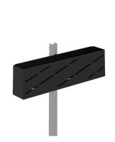 Корзина навесная ПРАКТИК Home GBC графит 104x424x71 мм