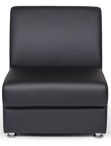 Кресло Сити одноместный модуль черный EUROLINE-9100