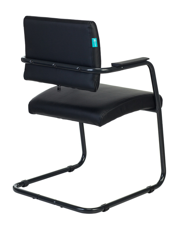 Кресло на полозьях черных CH-271N-V Экокожа Черный