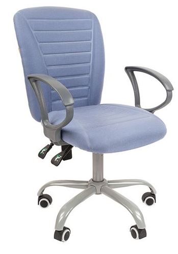 Офисное кресло Chairman 9801 Эрго Россия ткань 10-141 голубой