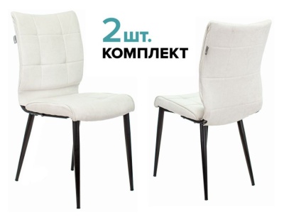 Стул для кухни Бюрократ KF-4 Велюр комплект 2 шт, молочный Velvet 20