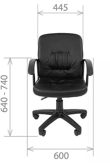 Офисное кресло Стандарт СТ-51 Экокожа черный