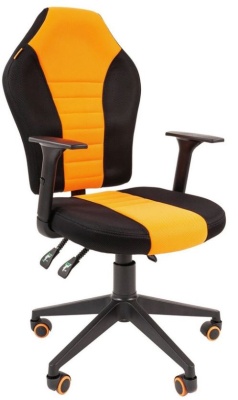 Игровое кресло CHAIRMAN GAME 8 Ткань Черный/оранжевый