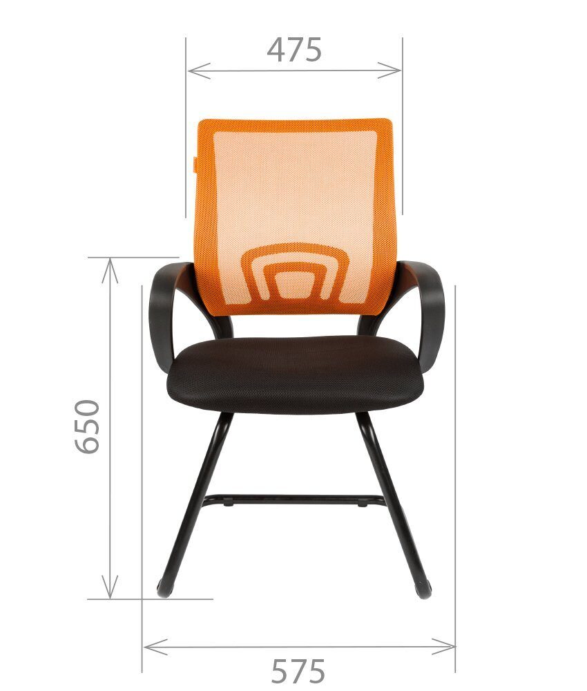 Кресло на полозьях Chairman 696 V ткань, сетка Cиний