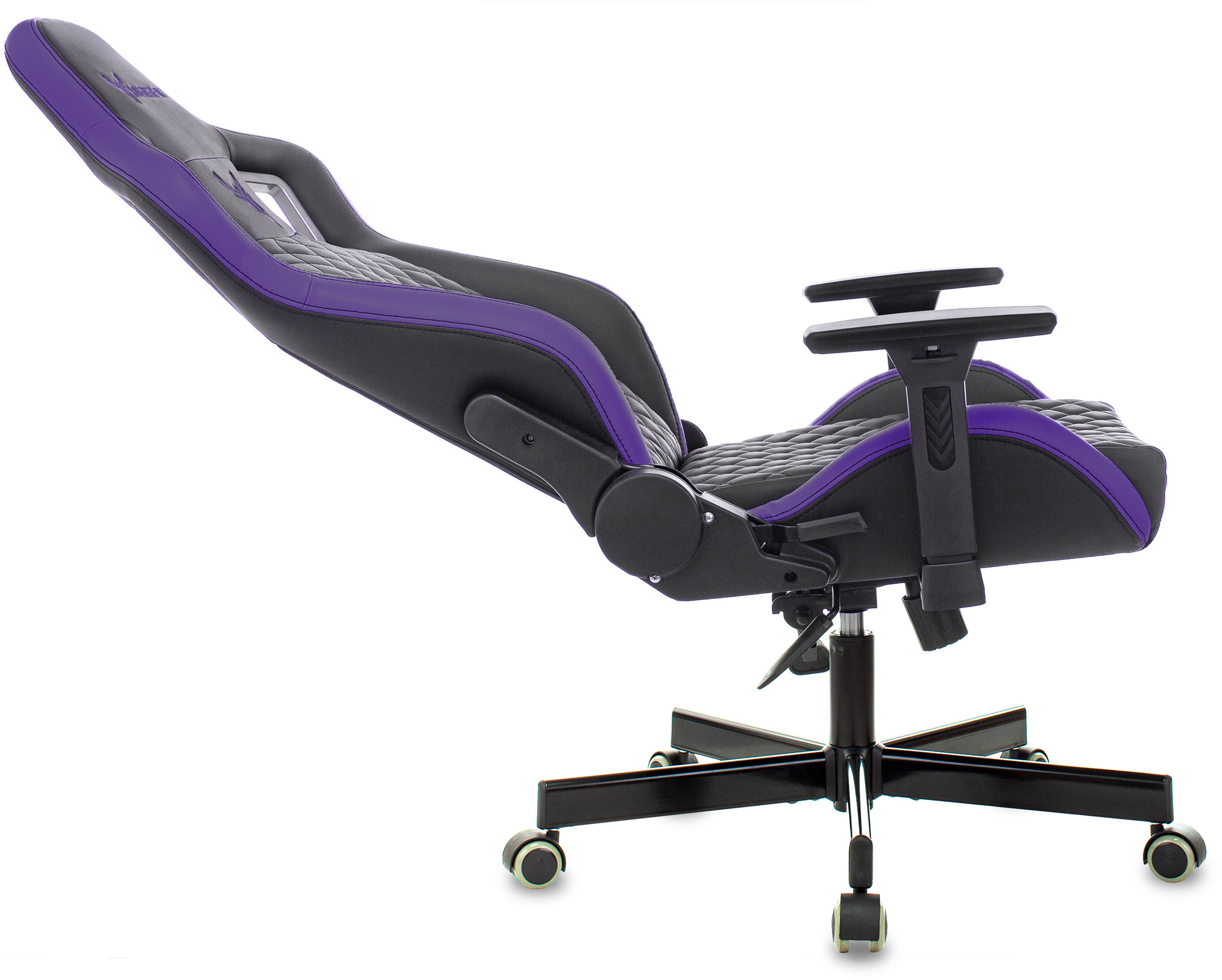 Кресло игровое Knight Outrider Эко.кожа крестовина металл, механизм топ-ган Lux, фиолетовый