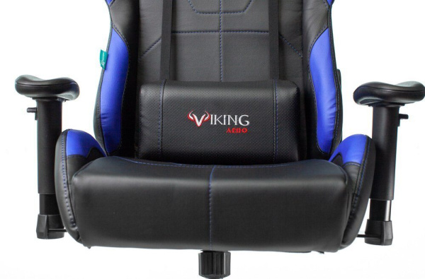 Кресло игровое Бюрократ VIKING 5 AERO Искусственная кожа, синий