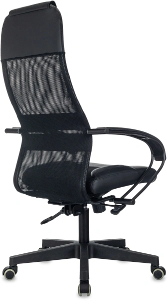 Кресло Бюрократ CH-NOVA LUX Сетка/экокожа черная