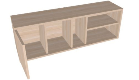 Полка навесная (лев/прав) Альфа 1020x250x340мм