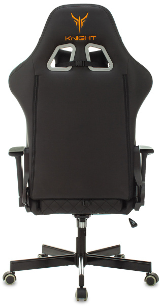 Кресло игровое KNIGHT ARMOR Экокожа, крестовина металл, черный