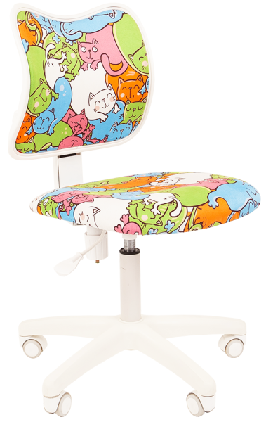 Кресло детское Chairman KIDS 102 White, Котики
