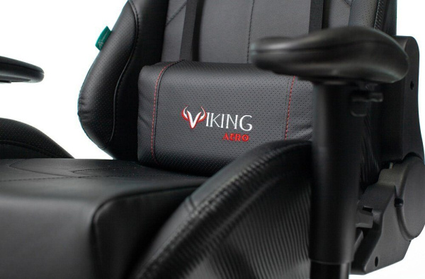 Кресло игровое Бюрократ VIKING 5 AERO Искусственная кожа, черный