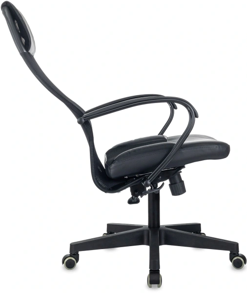 Кресло Бюрократ CH-NOVA LUX Сетка/экокожа черная