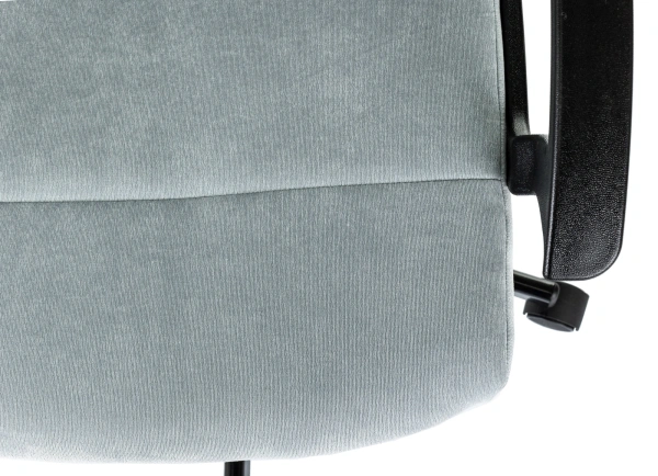 Кресло Бюрократ Triest Ткань велюр Fabric серо-голубой Light-28