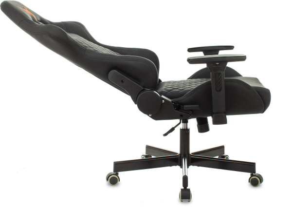 Кресло игровое KNIGHT ARMOR Экокожа, крестовина металл, черный