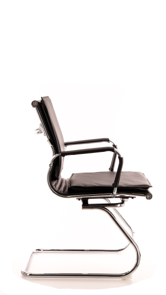 Кресло для посетителя EverProf NEREY CF Экокожа черный