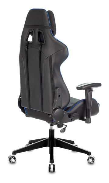 Кресло игровое Бюрократ VIKING 4 AERO Ткань, нагрузка до 150кг, синие вставки, викинг, зомби