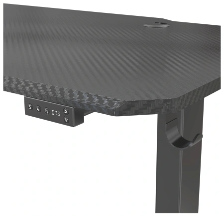 Стол для компьютера Cactus CS-EDL-GBK RGB 140x60x72см электропривод столешница МДФ черный каркас черный