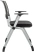Стул Бюрократ X-Click черный на ножках металл серый
