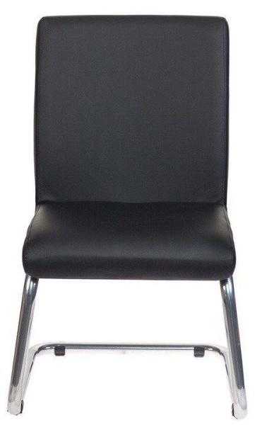 Кресло на полозьях CH-250-V экокожа Черный