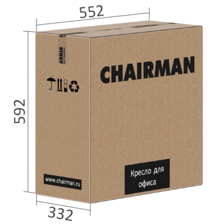 Кресло оператора  CHAIRMAN 9801 BLACK