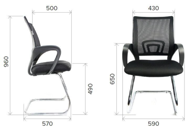Кресло на полозьях EverProf EP- 696 CF Ткань