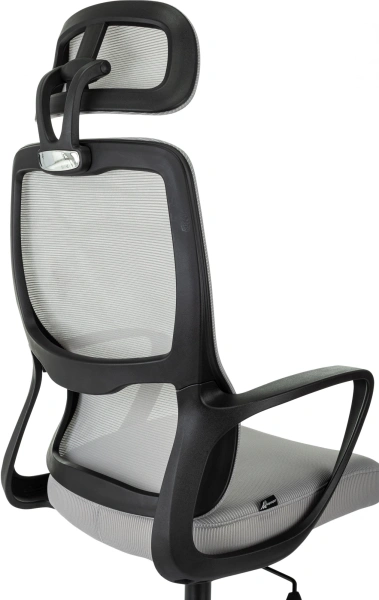 Кресло руководителя Бюрократ Wise сетка/ткань серый