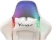 Кресло игровое Knight Wolf RGB Экокожа белая