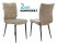Стул для кухни Бюрократ KF-4 Велюр комплект 2 шт, песочный Light 21